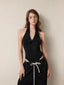 Avrane Polly Halter Bodysuit Top