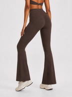 Avrane The Imogen Cross-Waist Bottom - women's high-rise cross-waist flared pants