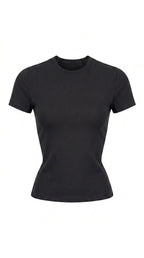 Avrane Hallie Crew Neck Crop Tee
