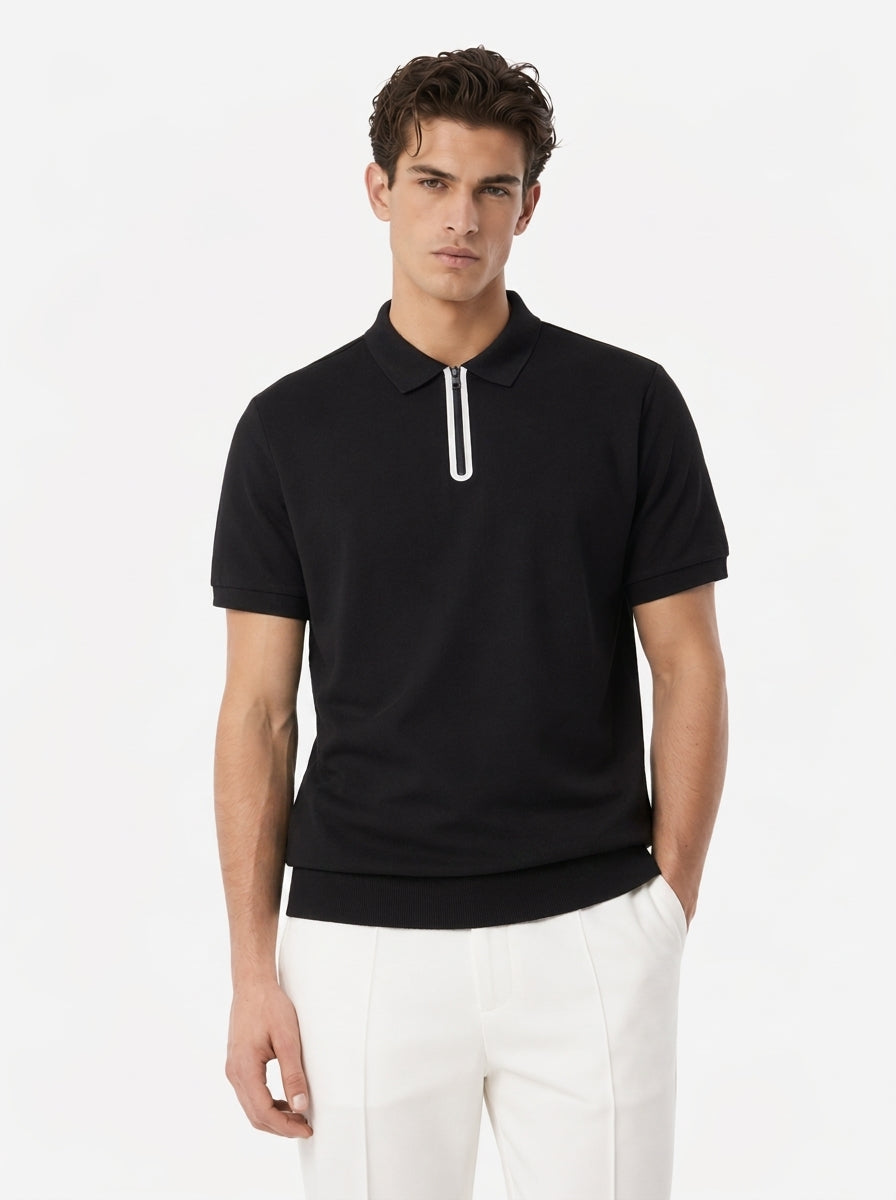 Avrane The Milo Men’s Zip Polo Shirt