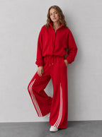 Avrane The Madeline Wide-Leg Track Set