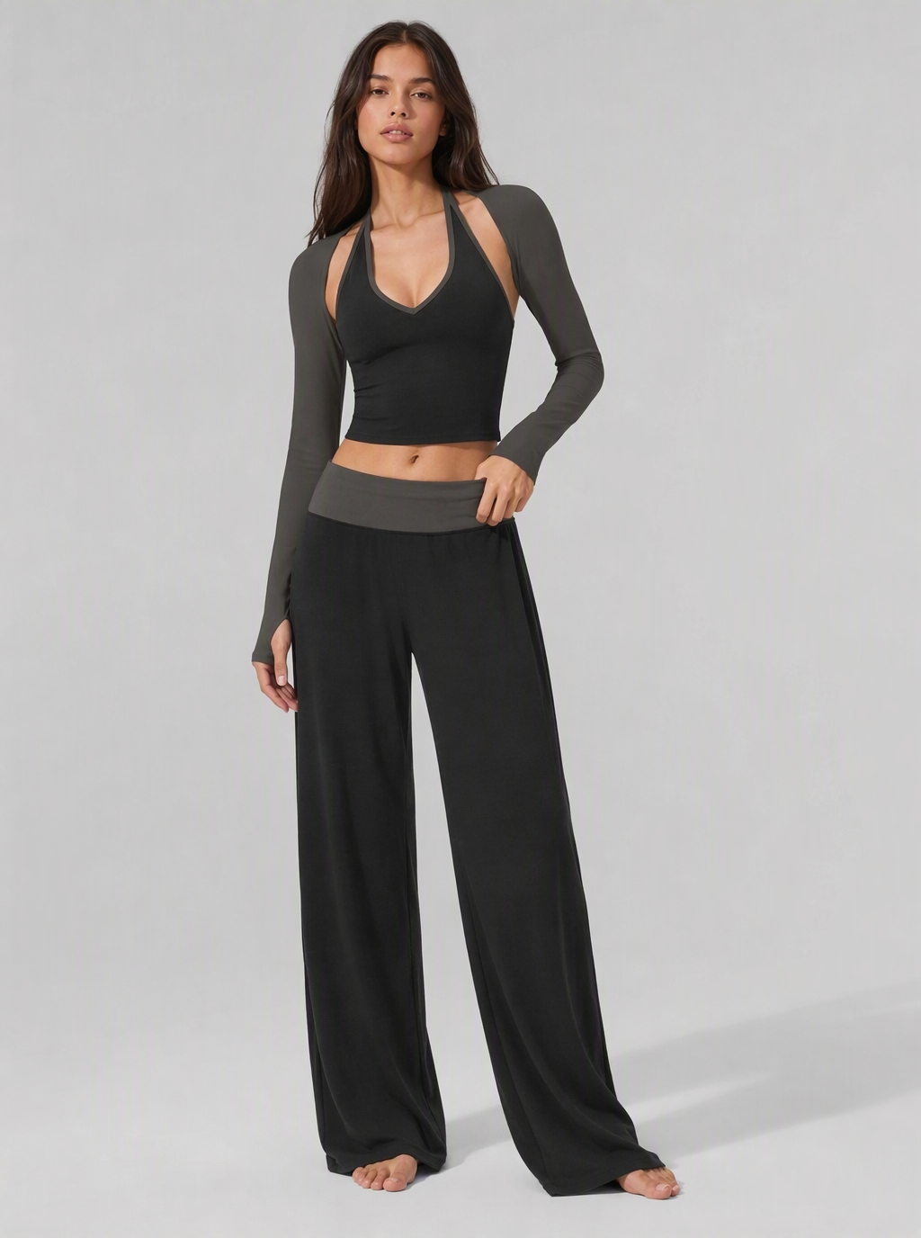 Avrane The Natalie Layered Wide-Leg Set Secondary image