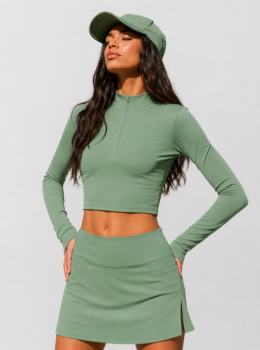 Avrane The Eleanor Half-Zip Court Set