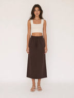 Avrane Tabitha Straight Midi Skirt
