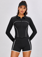 Avrane Romy Colorblock Pocket Active Set - women's colorblock performance set with pockets