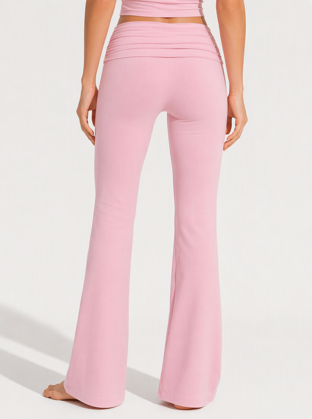 Avrane The Odette Foldover Flare Bottom - women's high-rise stretch flare pants