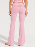 Avrane The Odette Foldover Flare Bottom - women's high-rise stretch flare pants