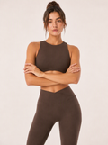 Avrane The Estelle Open-Back Top - women's cap-sleeve open-back cropped top