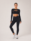 Avrane The Astrid Contrast-Band Top - women's contrast-band racerback sports bra