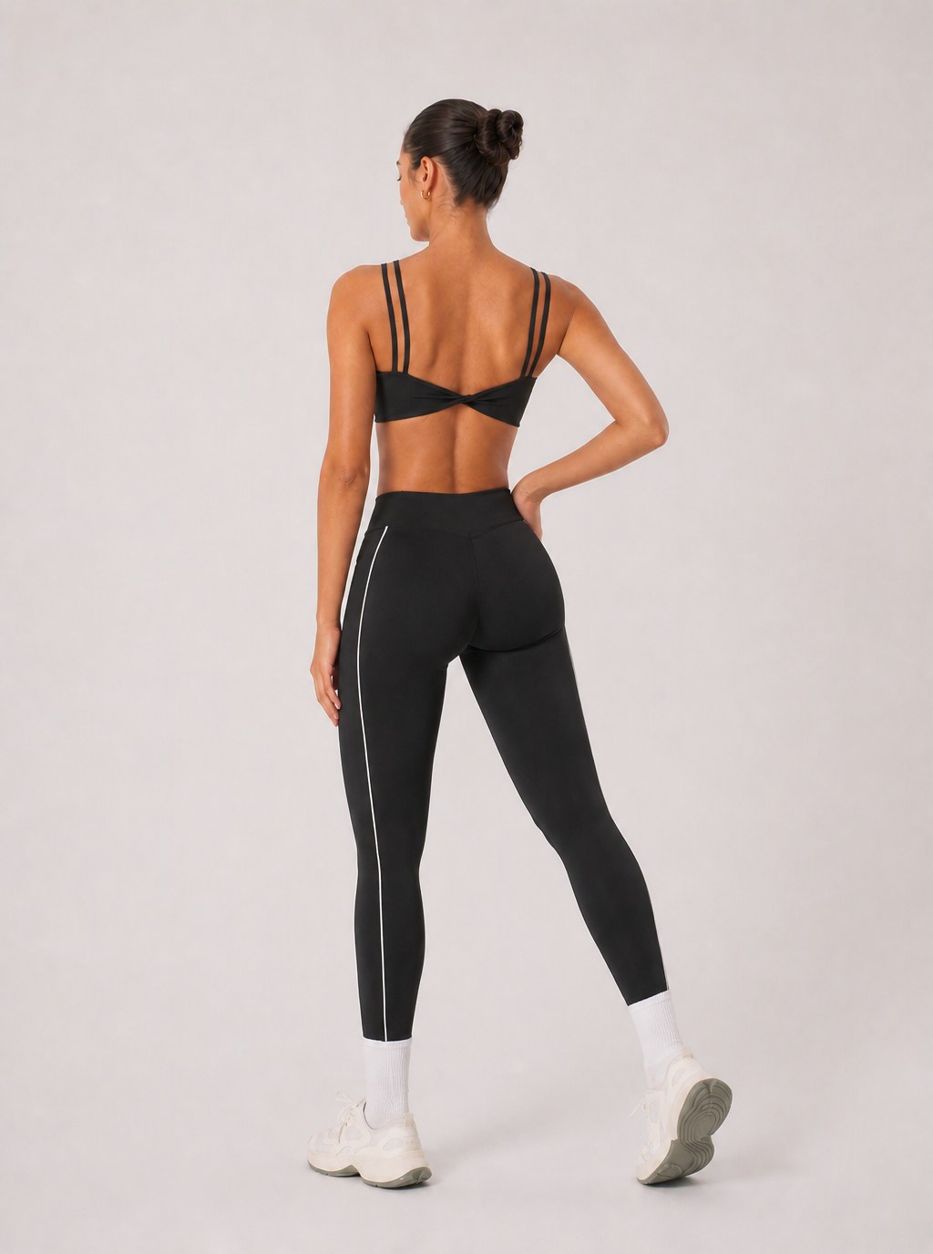 Avrane The Sidonie Layered-Strap Top - women's double-strap cropped performance top