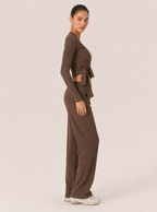 Avrane The Evelina Three-Piece Set - women's three-piece cutout shrug bra and legging set