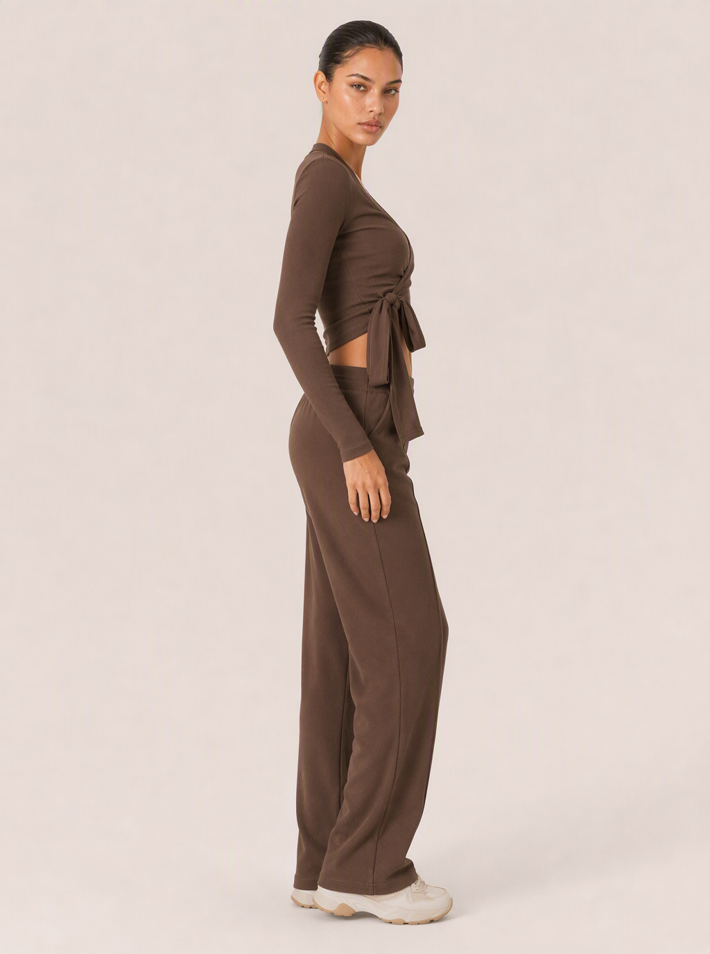 Avrane The Evelina Three-Piece Set - women's three-piece cutout shrug bra and legging set