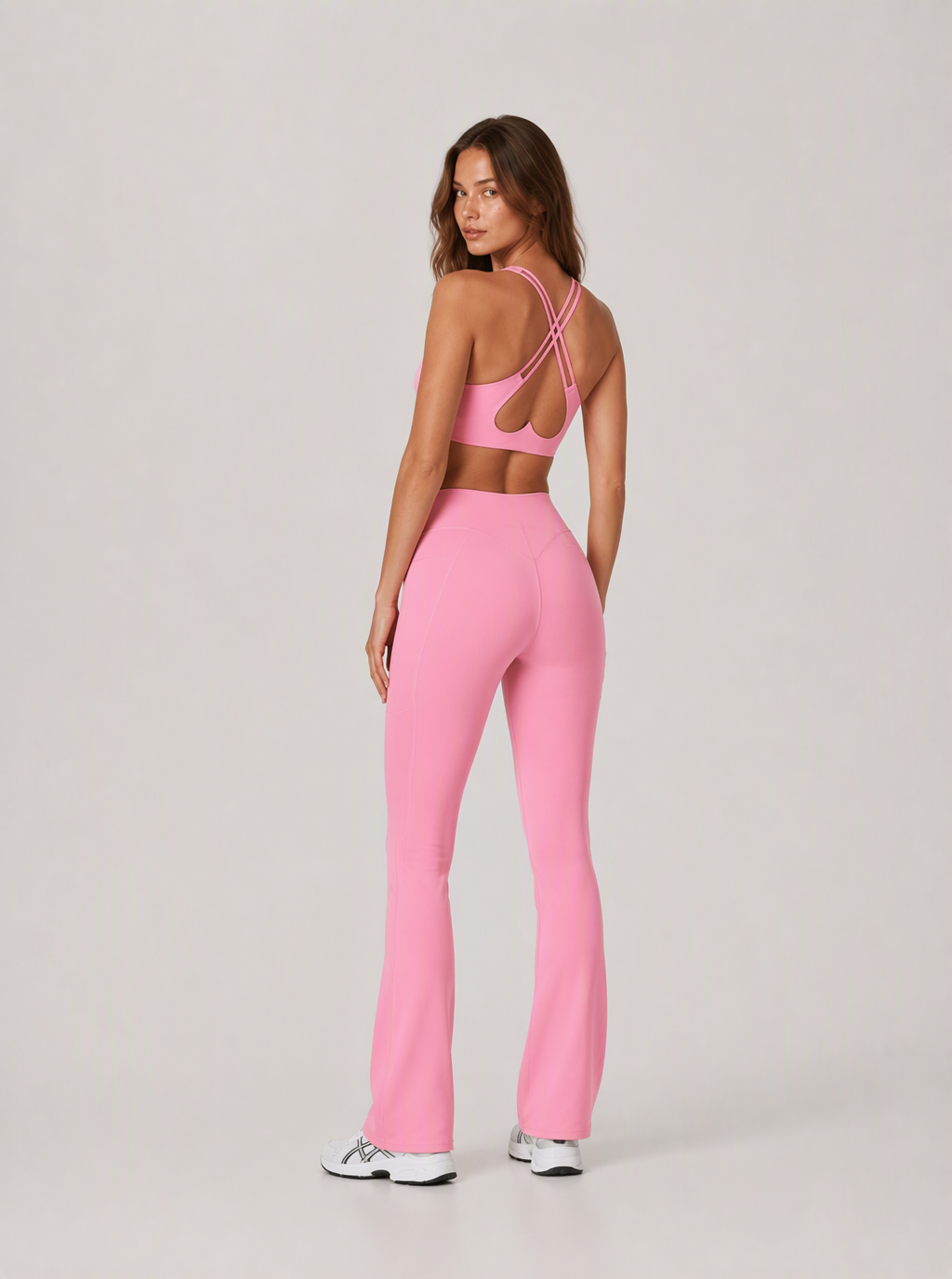 Avrane The Kerensa Cutout Cross-Back Top - women's double-strap performance top