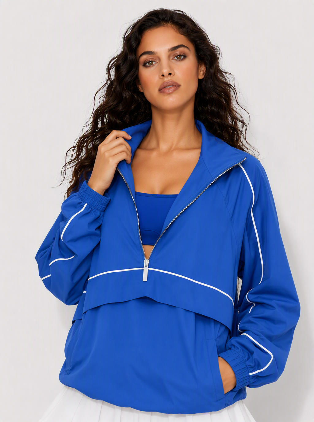 Avrane The Blair Contrast-Trim Outerwear