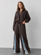 Avrane The Madeline Wide-Leg Track Set