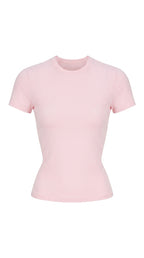 Avrane Hallie Crew Neck Crop Tee