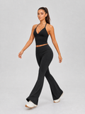 Avrane The Amandine Deep-V Halter Cami Top - women's open-back longline cami