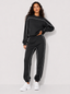 Avrane The Elowen Contrast-Piped Jogger Set - women's relaxed sweatshirt and tapered joggers