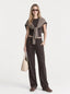 Avrane Wynn Knit Tie Shoulder Shrug