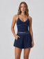 Avrane Camille Layered Short Active Set - women's removable-pad tank and layered short set