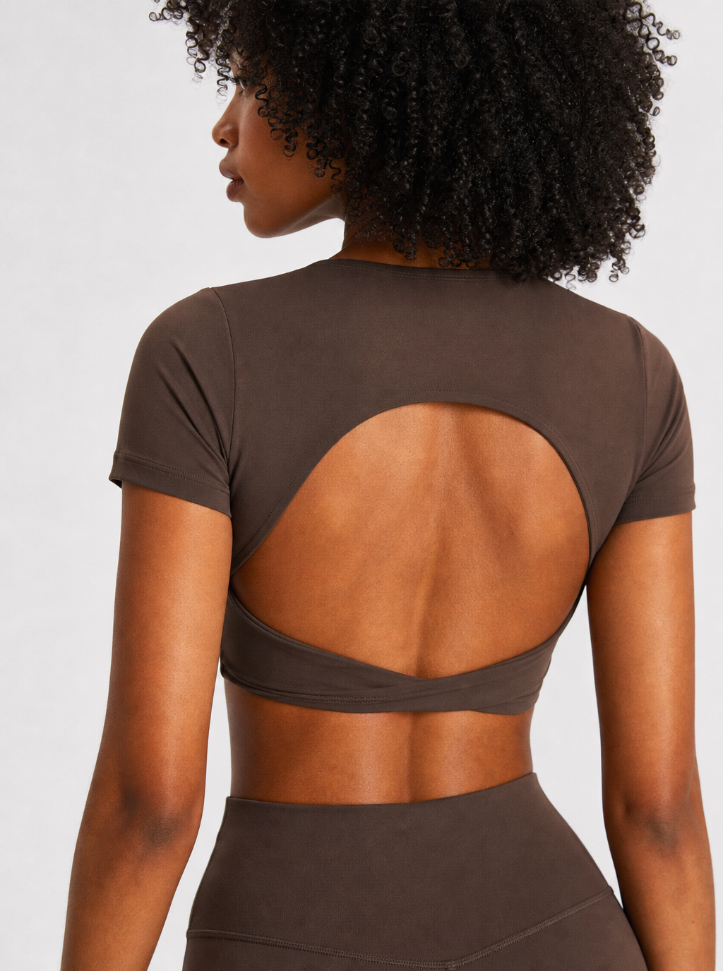 Avrane The Odelia Twist-Front Top - women's twist-front V-neck cropped tee
