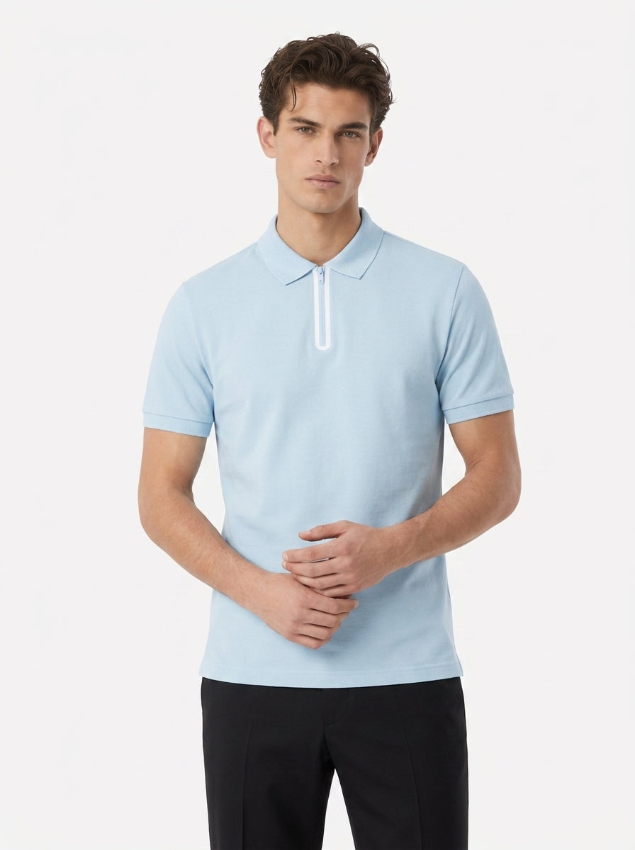 Avrane The Milo Men’s Zip Polo Shirt