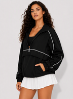 Avrane The Blair Contrast-Trim Outerwear