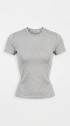 Avrane Hallie Crew Neck Crop Tee