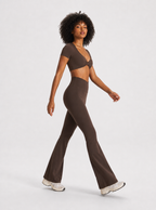 Avrane The Odelia Twist-Front Top - women's twist-front V-neck cropped tee
