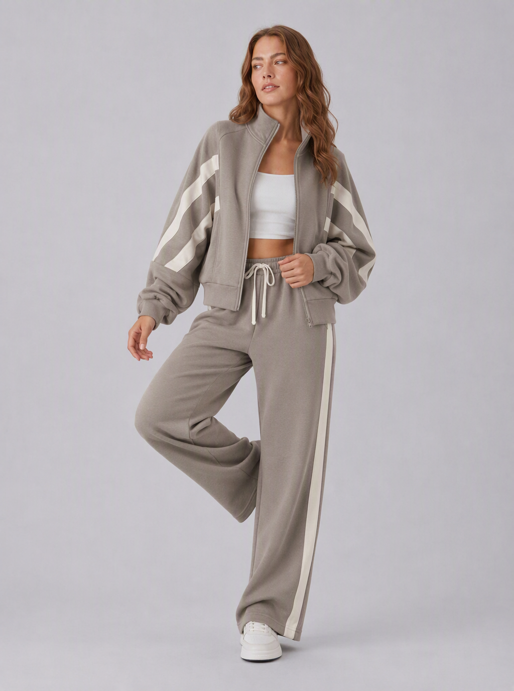 Avrane The Linnea Striped Wide-Leg Set