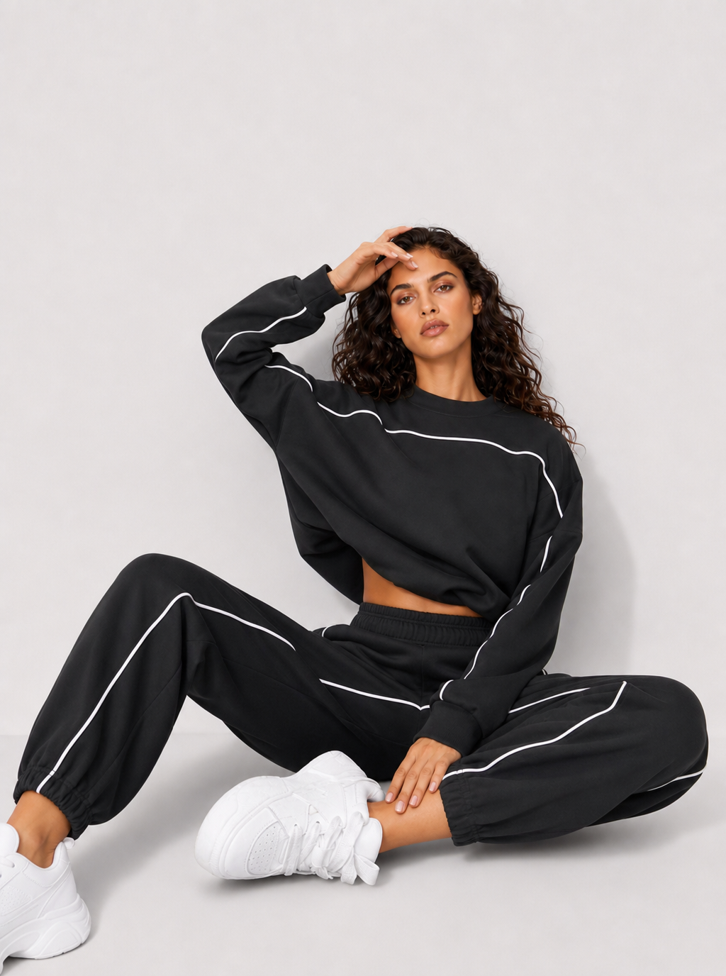 Avrane The Alana Contrast-Piped Set