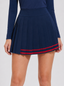 Avrane Elodie Colorblock Pleated Skort - women's colorblock pleated skort with built-in shorts