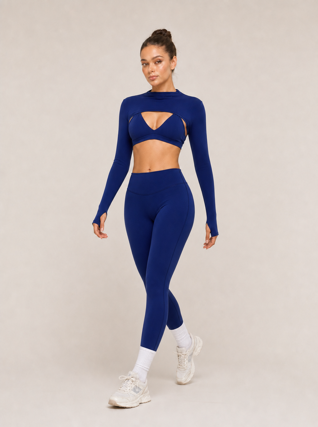 Avrane The Genevieve Cutout Top - women's long-sleeve cutout bra-layer crop top