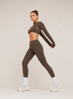 Avrane The Genevieve Cutout Top - women's long-sleeve cutout bra-layer crop top
