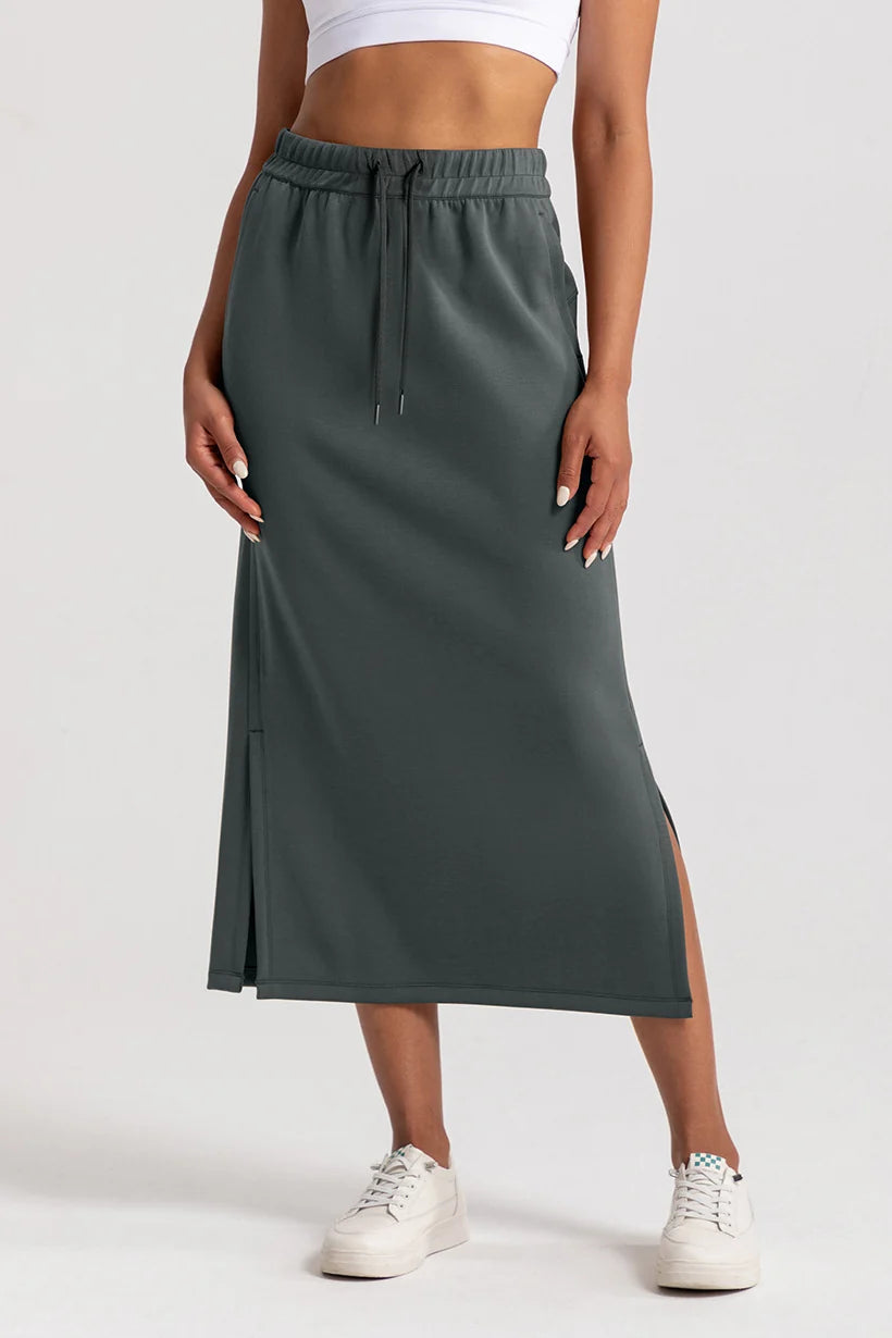 Avrane Tabitha Straight Midi Skirt