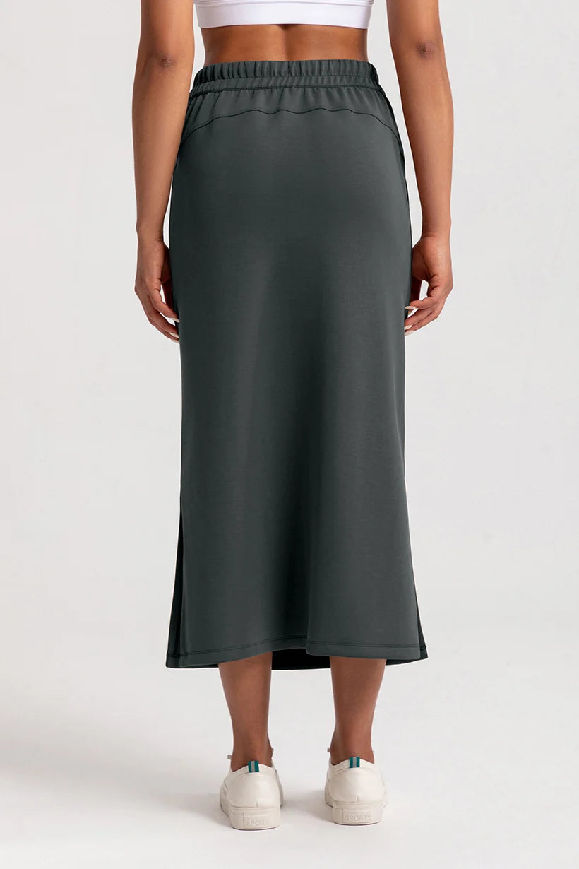 Avrane Tabitha Straight Midi Skirt