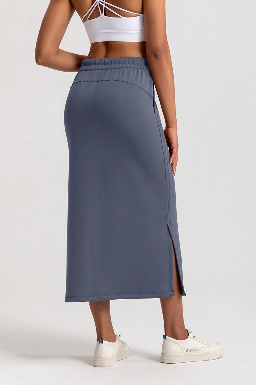 Avrane Tabitha Straight Midi Skirt
