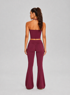 Avrane The Amandine Deep-V Halter Cami Top - women's open-back longline cami