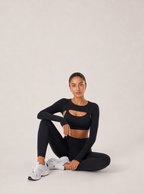 Avrane The Astrid Contrast-Band Top - women's contrast-band racerback sports bra