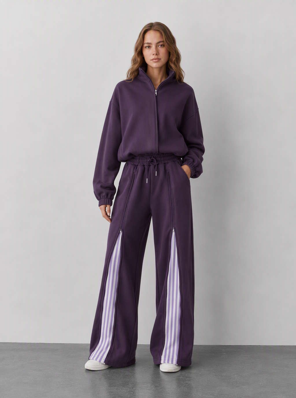Avrane The Madeline Wide-Leg Track Set