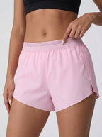 Avrane The Greer Pleated Liner Bottom - women's side-split shorts with built-in liner
