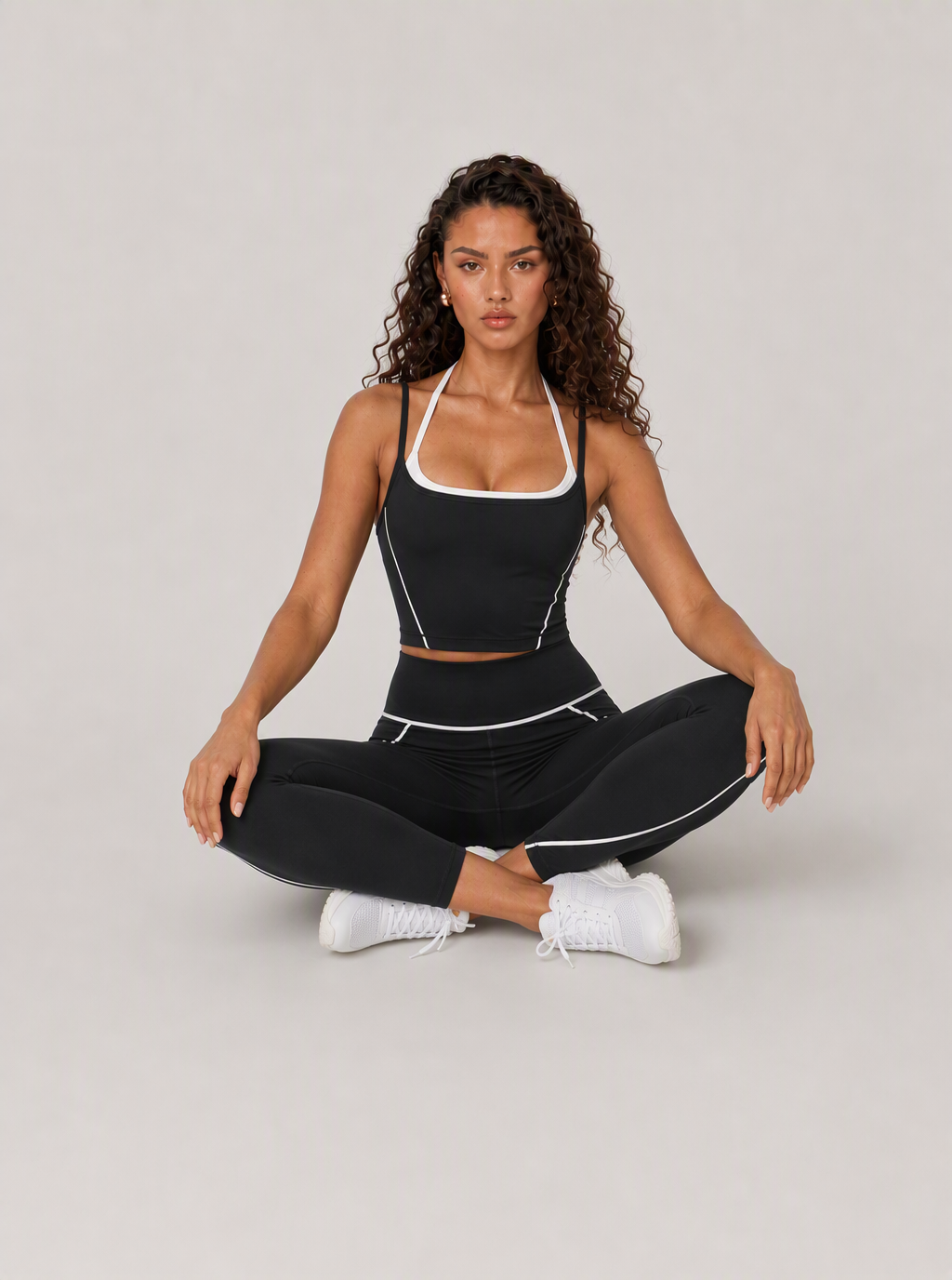 Avrane The Cassia Back-Cutout Top - women's high-neck back-cutout cropped tank