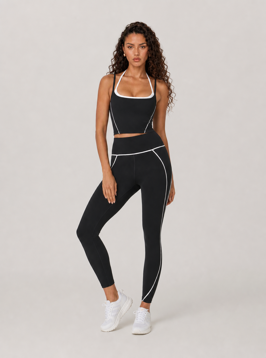 Avrane The Cassia Back-Cutout Top - women's high-neck back-cutout cropped tank