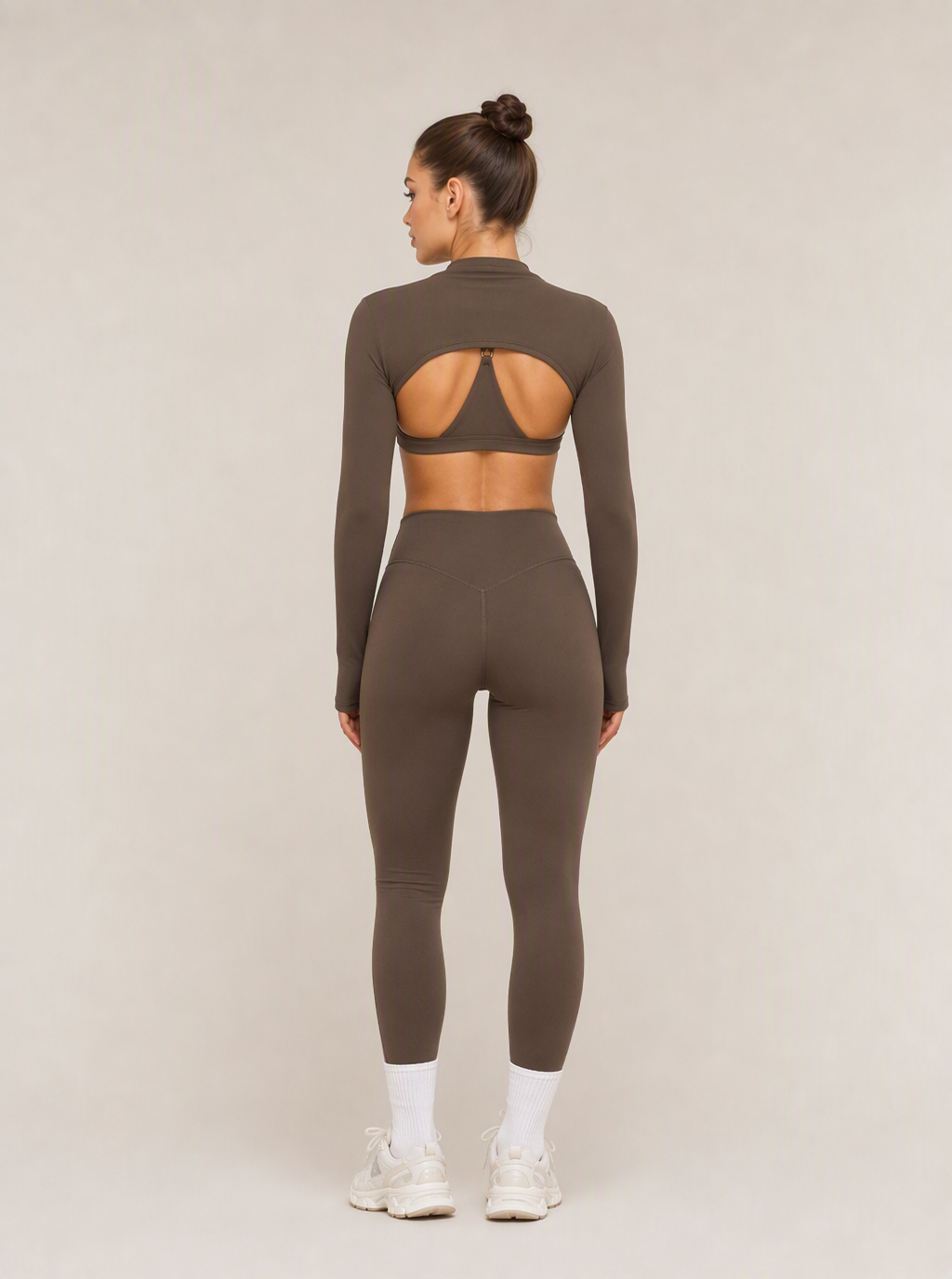 Avrane The Genevieve Cutout Top - women's long-sleeve cutout bra-layer crop top