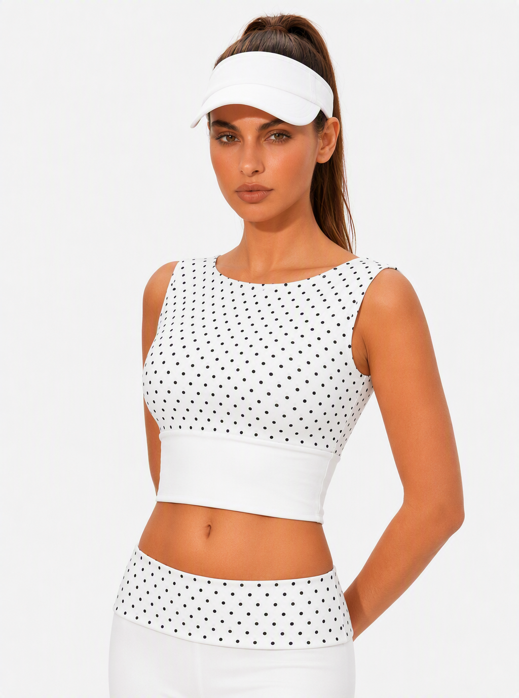 Avrane The Daphne Polka Dot Active Top