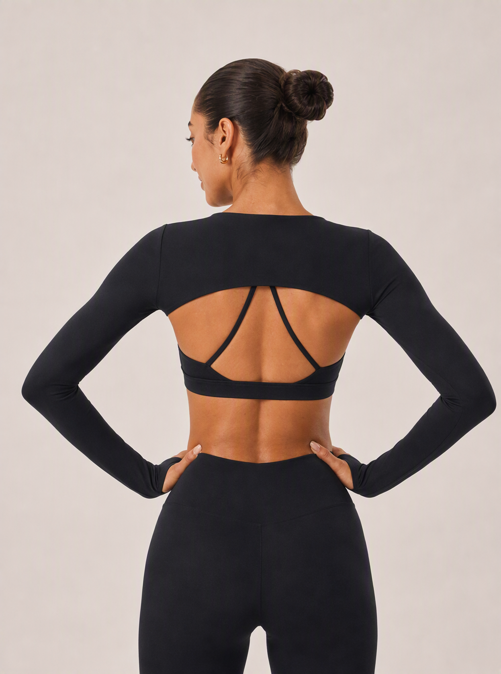 Avrane The Astrid Contrast-Band Top - women's contrast-band racerback sports bra