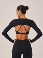 Avrane The Astrid Contrast-Band Top - women's contrast-band racerback sports bra