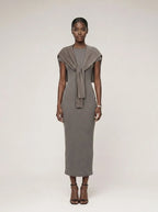 Avrane Wynn Knit Tie Shoulder Shrug