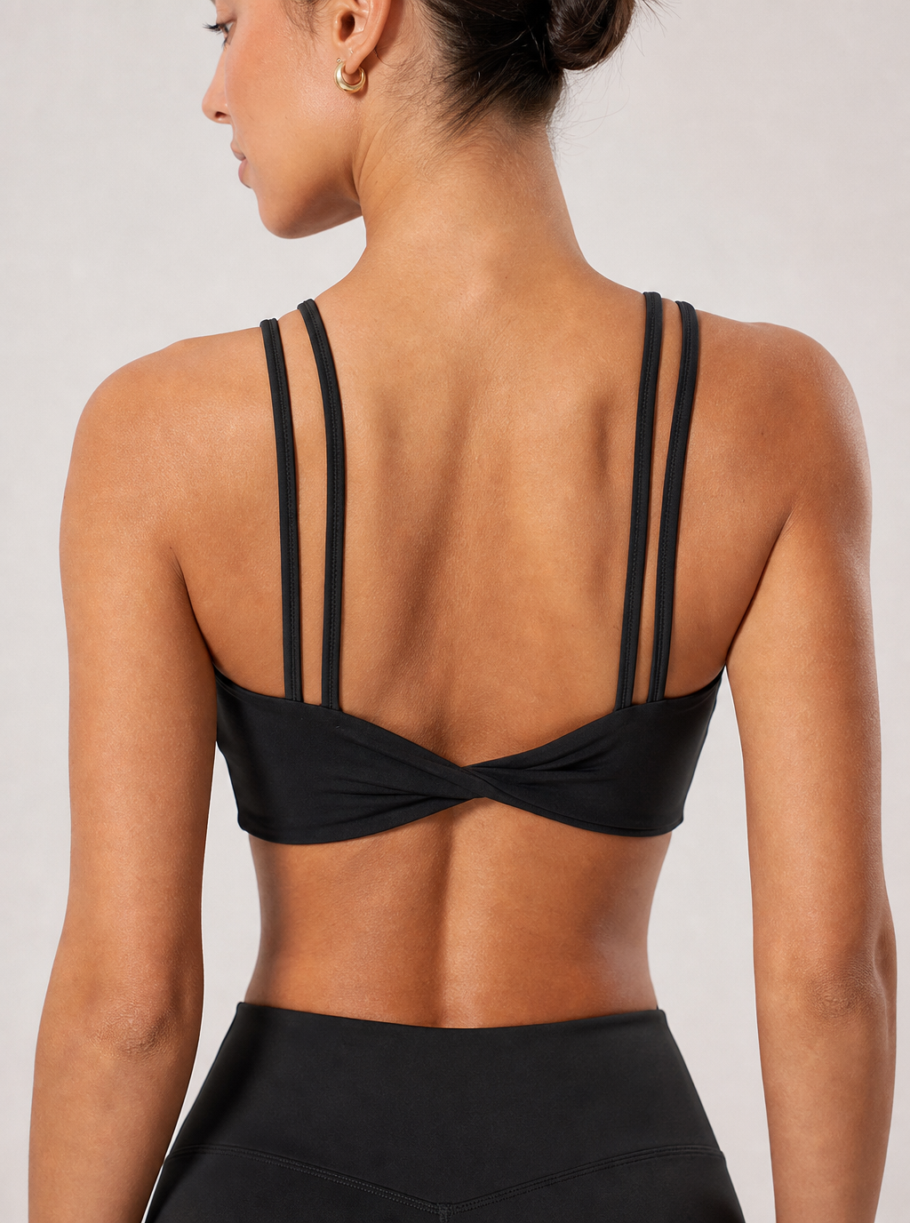 Avrane The Sidonie Layered-Strap Top - women's double-strap cropped performance top