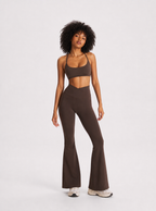 Avrane The Imogen Cross-Waist Bottom - women's high-rise cross-waist flared pants